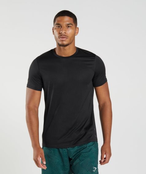 Men's Gymshark Sport T-Shirts Black | CA 7D358N